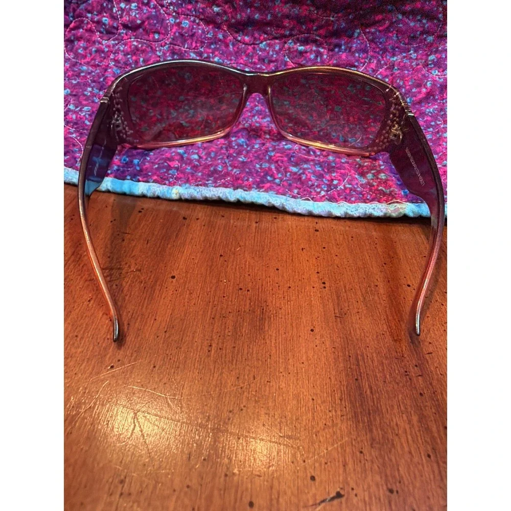 Envy Rhinestone Sunglasses Brown Gradient Lens Y2K McBling Crystal Shades PC 105